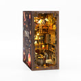 Load image into Gallery viewer, Midnight Magic Book Nook Kit illuminated miniature apothecary by Sonoria Box
