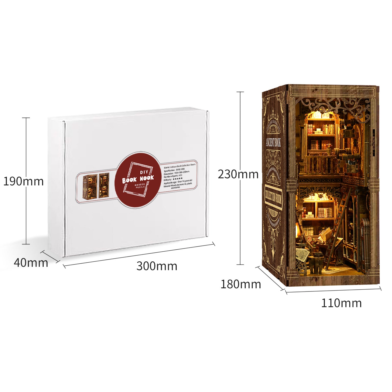 The Antiquarian Library Book Nook Kit