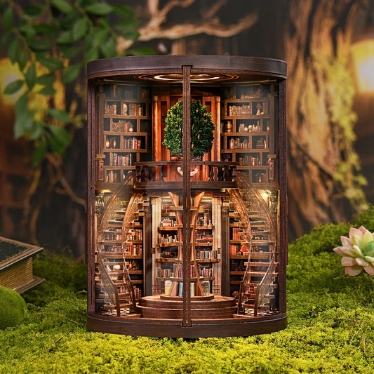 The Library of Wisdom Rings Book Nook Kit