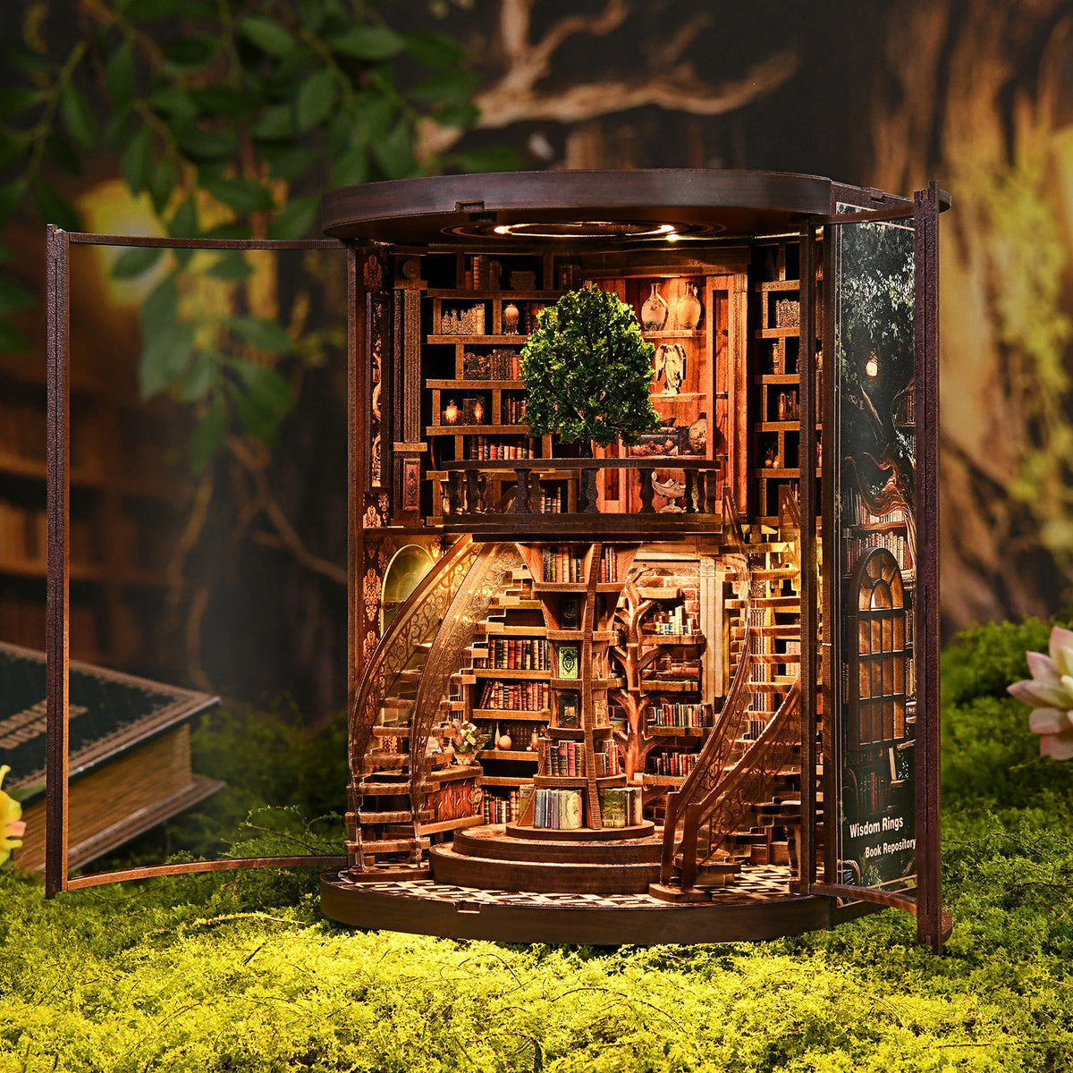 The Library of Wisdom Rings Book Nook Kit
