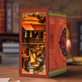Load image into Gallery viewer, Dream of Chang'an miniature book nook with red imperial pavilions and illuminated courtyards
