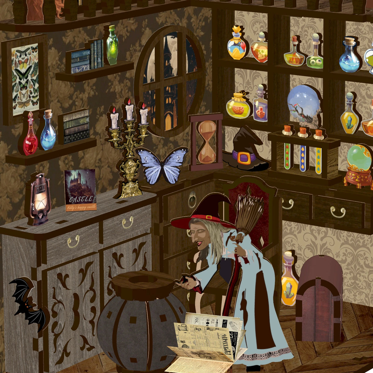 Midnight Magic Book Nook Kit
