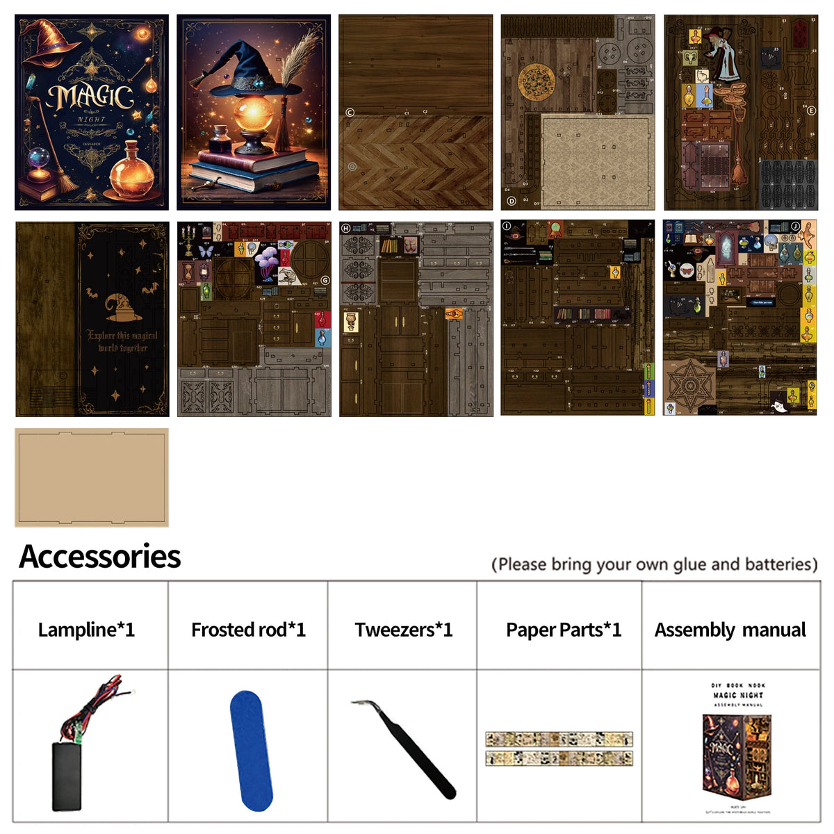 Midnight Magic Book Nook Kit