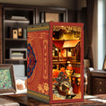 Load image into Gallery viewer, Dream of Chang'an Book Nook Kit displayed between books on a bookshelf

