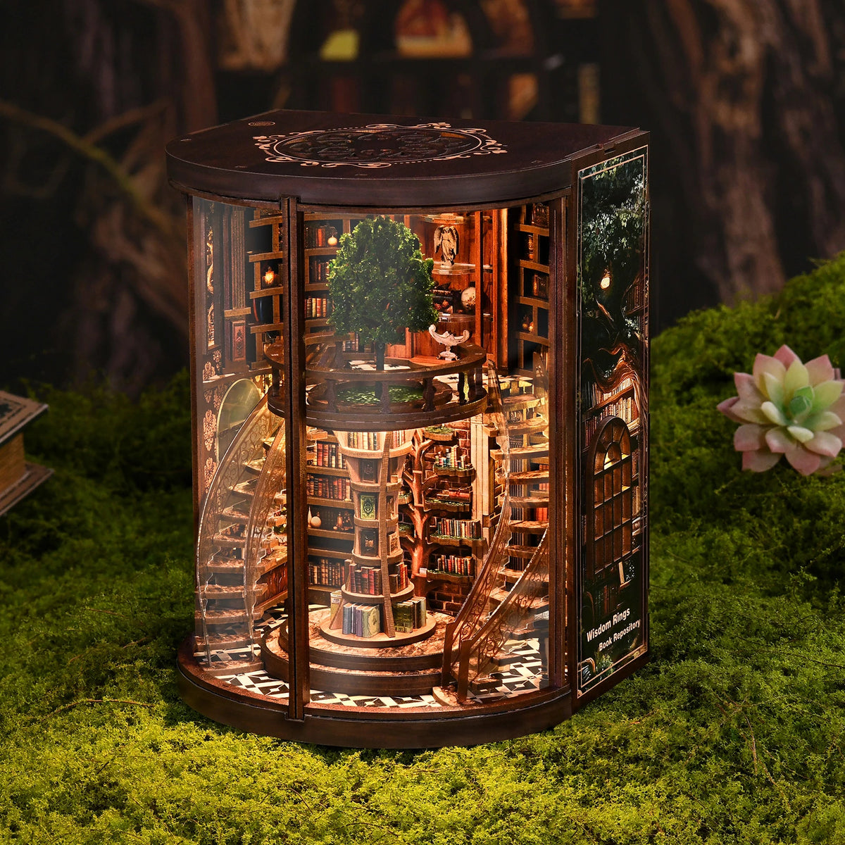 The Library of Wisdom Rings Book Nook Kit