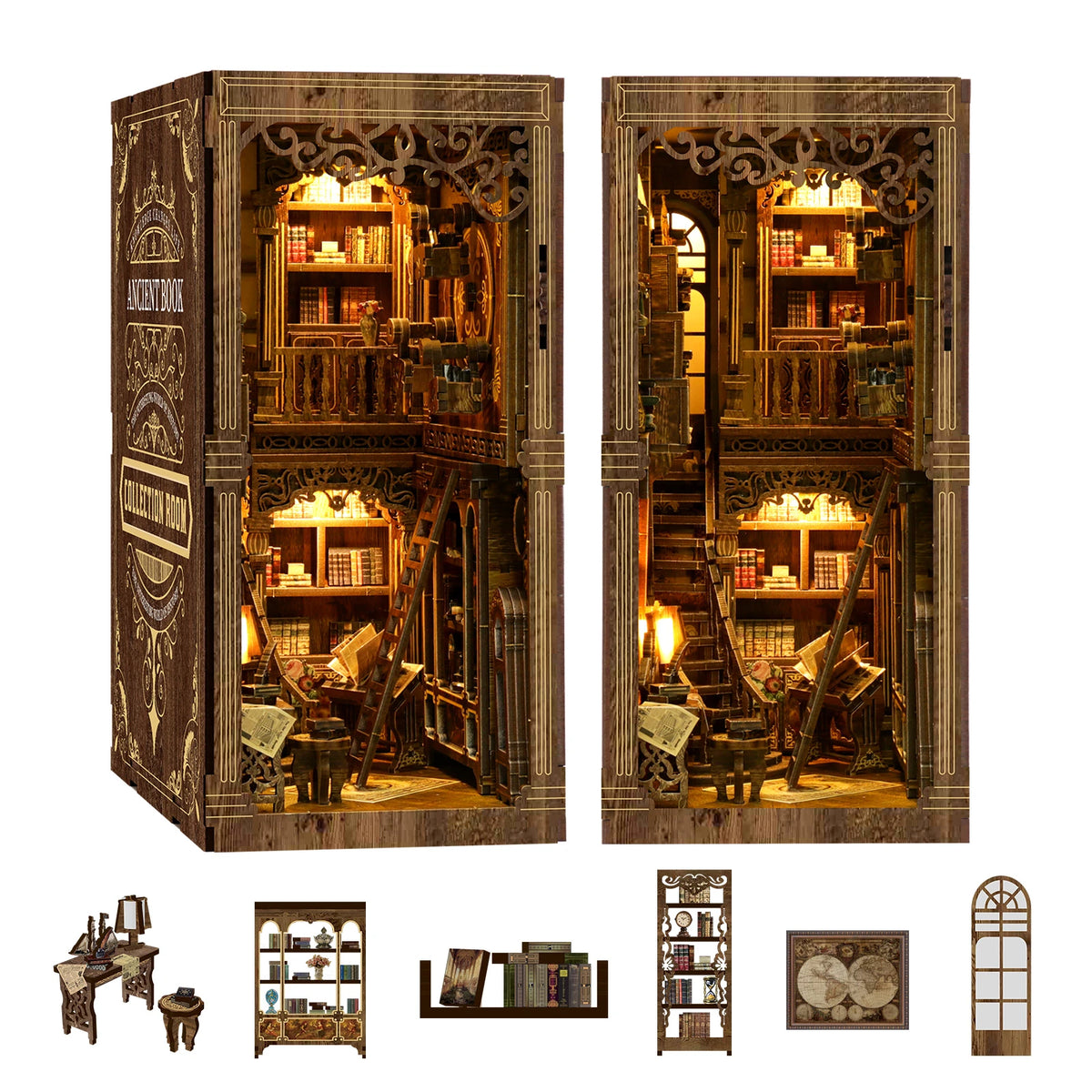 The Antiquarian Library Book Nook Kit