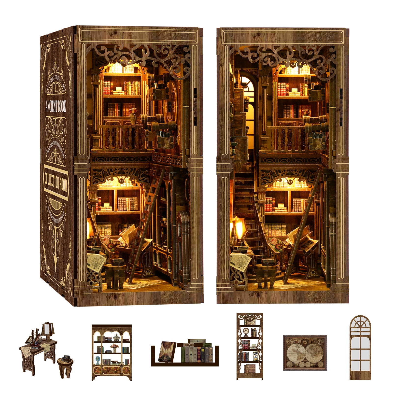 The Antiquarian Library Book Nook Kit
