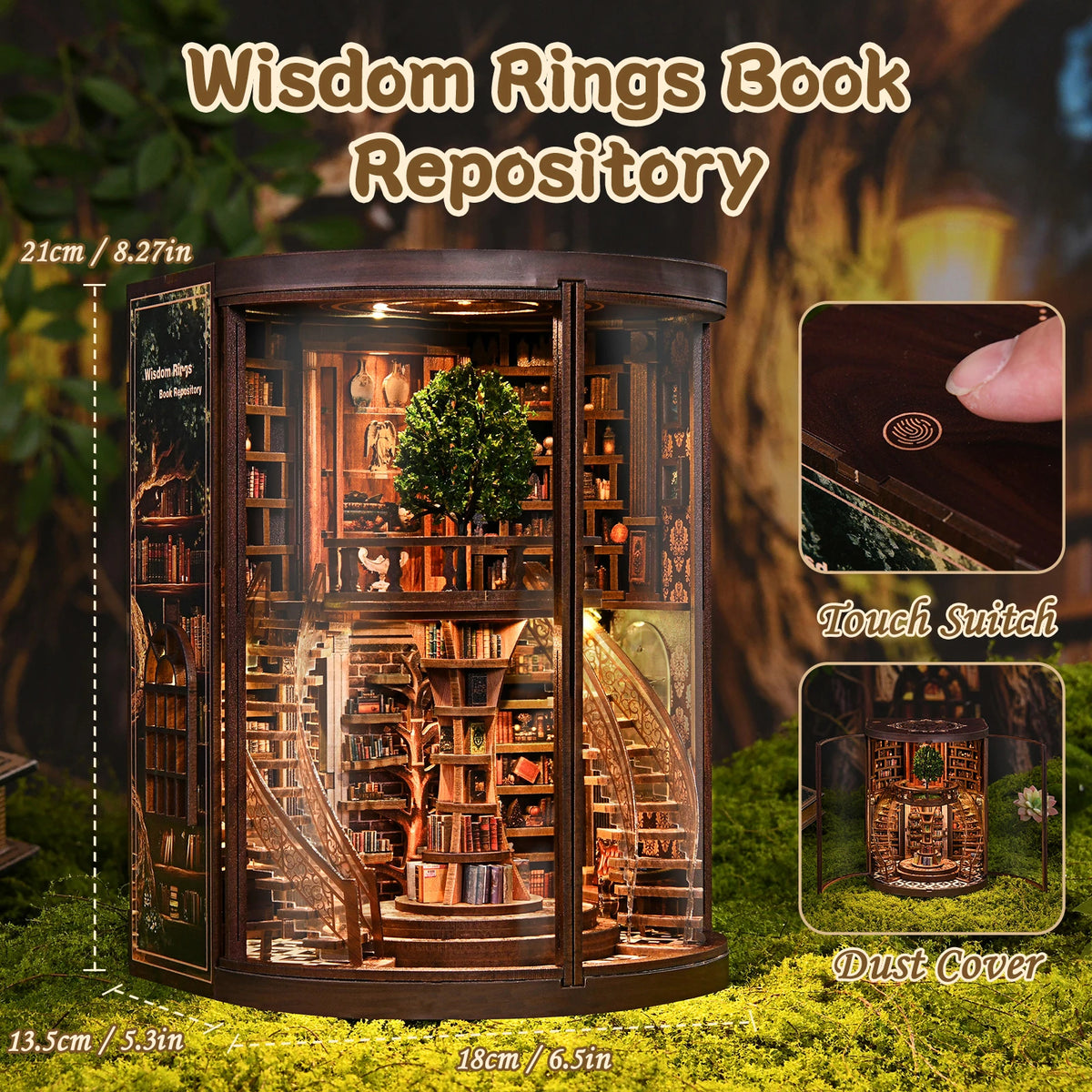 The Library of Wisdom Rings Book Nook Kit