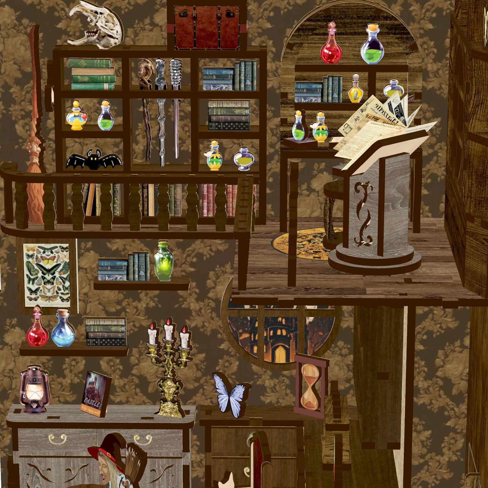 Midnight Magic Book Nook Kit