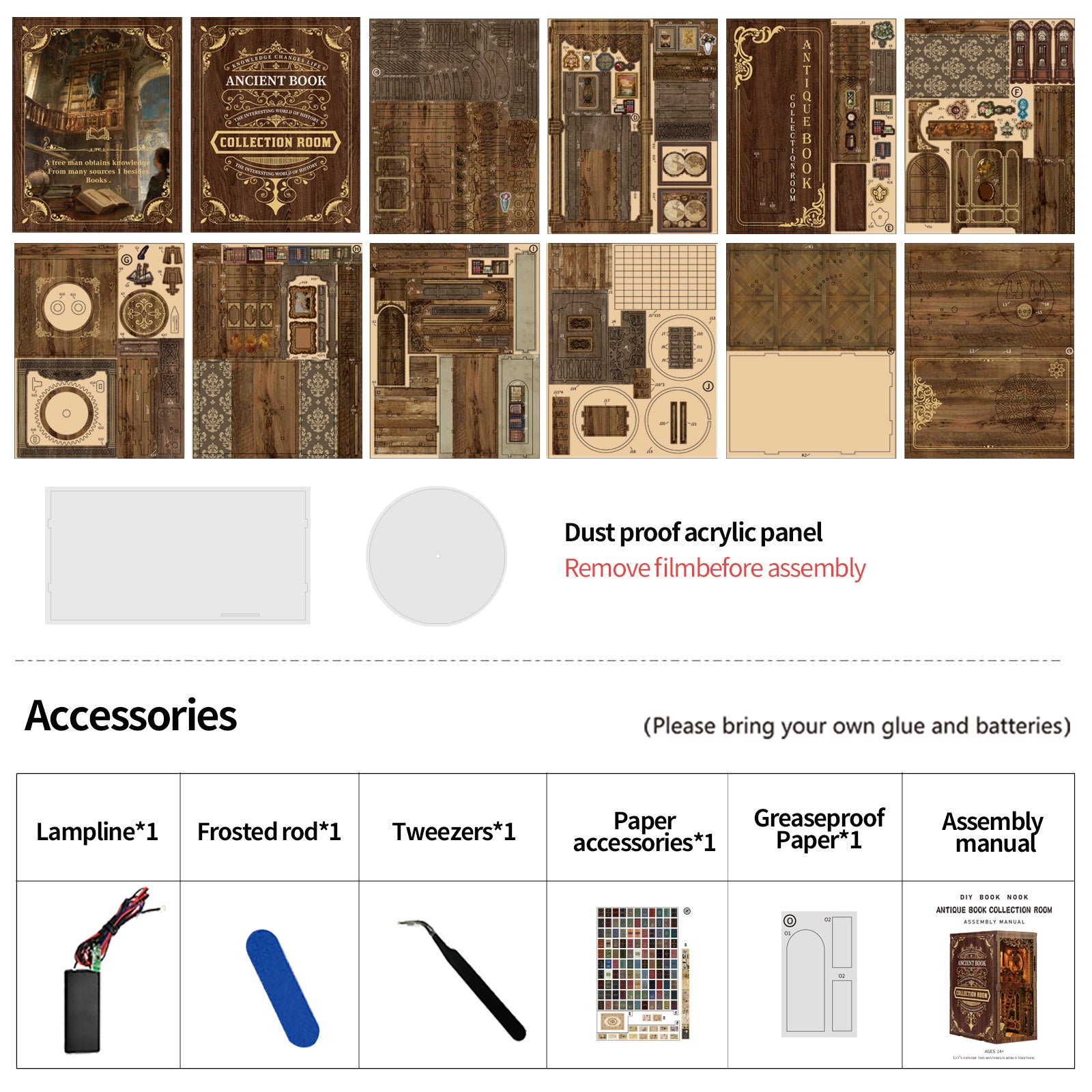 The Antiquarian Library Book Nook Kit