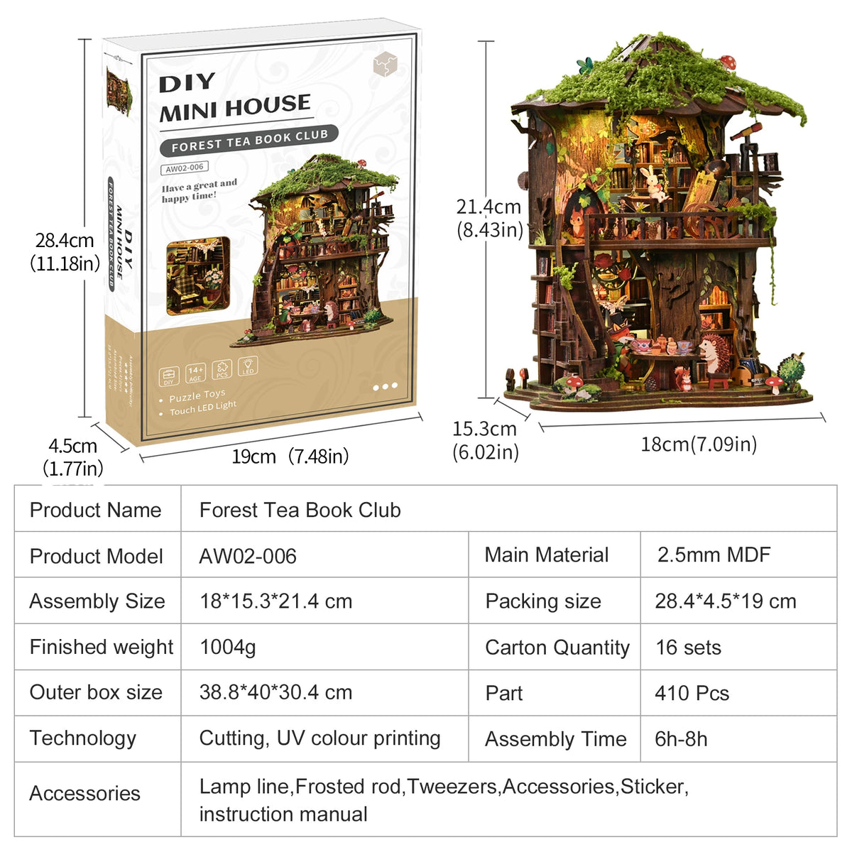 Forest Tea Book Club Book Nook Kit