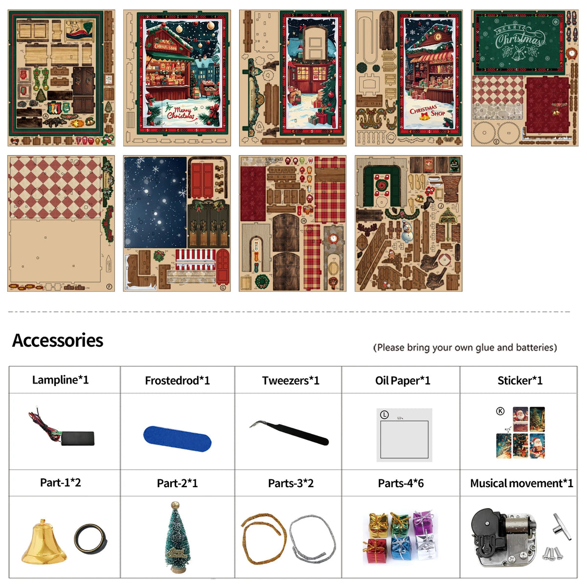 The Christmas Shop Book Nook Kit