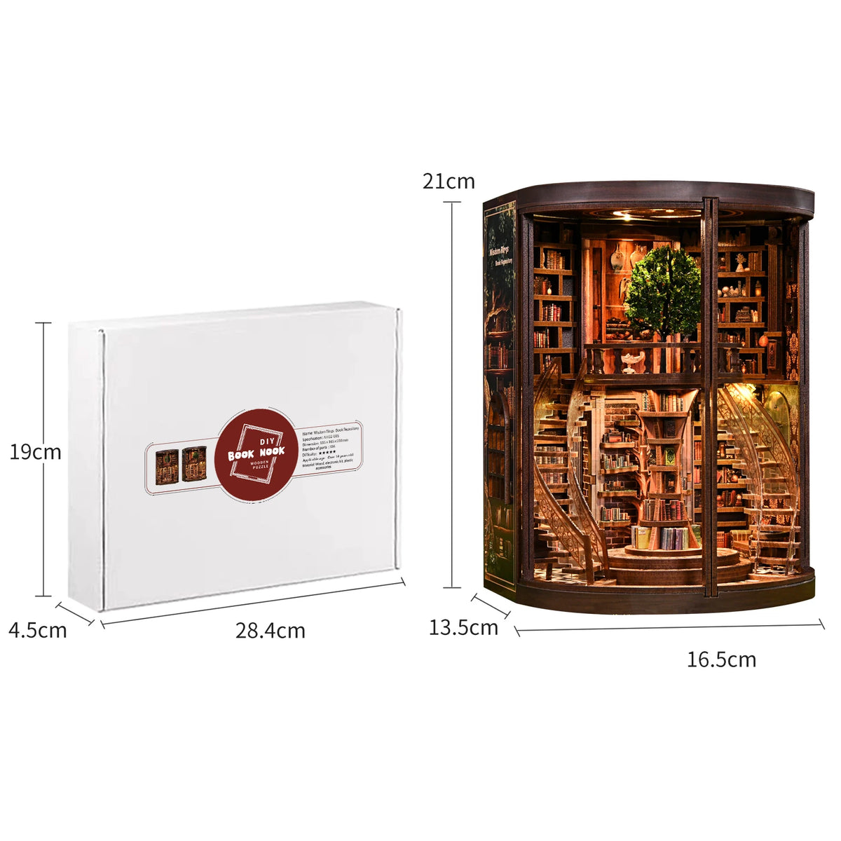 The Library of Wisdom Rings Book Nook Kit
